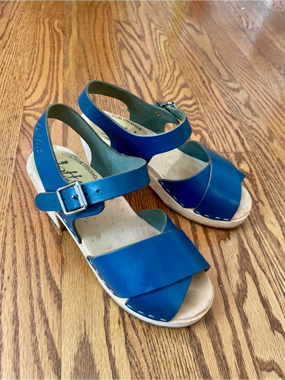 Blue Lotta From Stockholm Clog Sandals